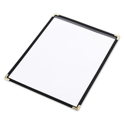 Clear Menu Covers 8.5x11 Black Menu Holder