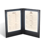 LED Backlit Menus Illuminated with Adaptor