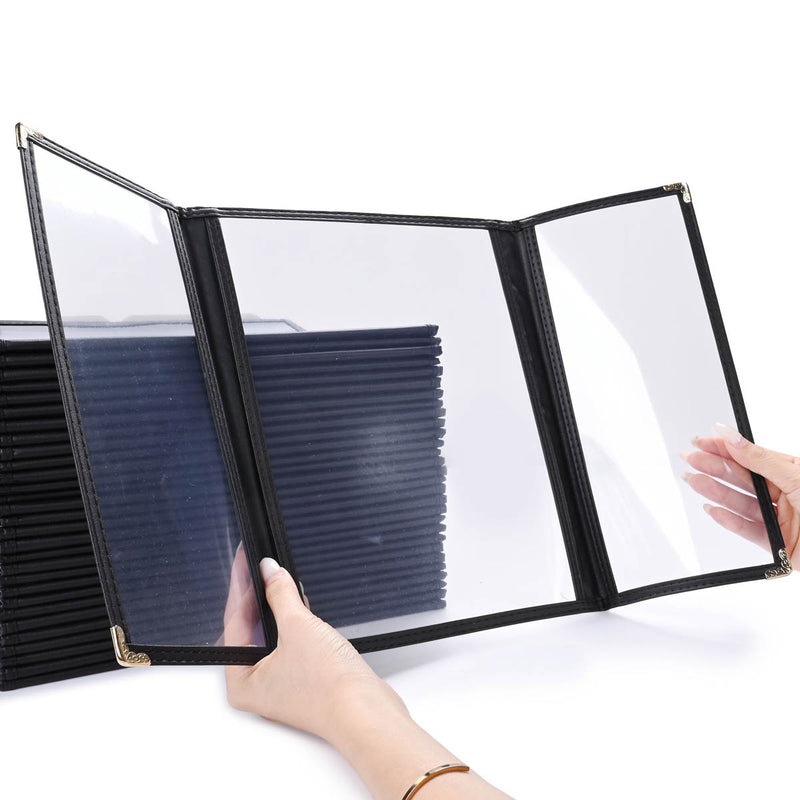 Clear Menu Covers 8.5x11 & Half 30ct/Pack