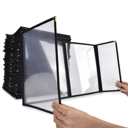 Clear Menu Covers 8.5x11 & Half 30ct/Pack