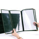 TheDisplayOutlet Green Clear Menu Covers 8.5x14 & Half Menu Holder 30ct. Image