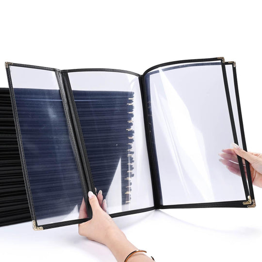 Clear Menu Covers 8.5x14 & Half Menu Holder 30ct/pk