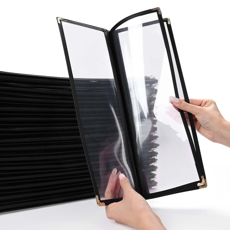 Clear Menu Covers 4.25x14 Drinks Wine Menu Holder 30ct/pk