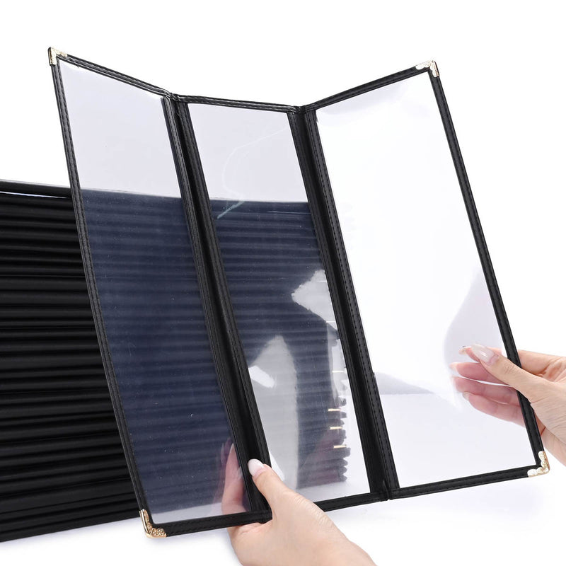 Clear Menu Covers 4.25x14 Drinks Wine Menu Holder 30ct/pk