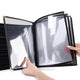 Clear Menu Covers 8.5x11 Black Menu Holder