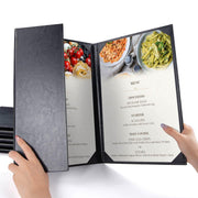 TheDisplayOutlet Menu Covers PU Leather 5ct/Pack 8.5x14 Image