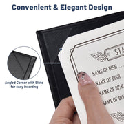 TheDisplayOutlet Custom Menu Covers PU Leather 8.5x14 Image