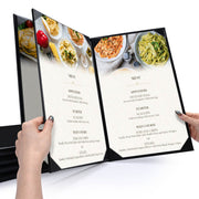 TheDisplayOutlet Menu Covers PU Leather 5ct/Pack 8.5x14, Book Style 4-View Image