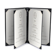TheDisplayOutlet Custom Menu Covers PU Leather 8.5x14, 6-View(5ct.) Image