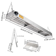Food Warmer Commercial Food Warmer 43" 110V 1100W