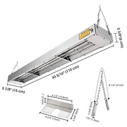 Food Warmer Commercial Food Warmer 43" 110V 1100W