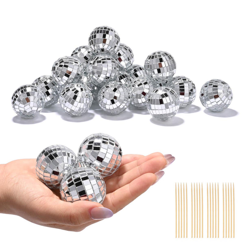1.6in Small Mirror Disco Ball in Bulk 20ct/pk