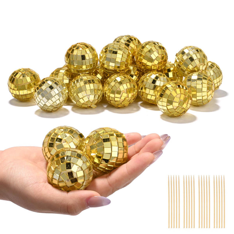 1.6in Small Mirror Disco Ball in Bulk 20ct/pk