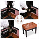 Adjustable Piano Bench with Storage 23x13" Seat