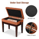 Adjustable Piano Bench with Storage 23x13" Seat
