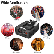 Vertical Smoke Fog Machine with Lights Remote DMX 20,000CFM