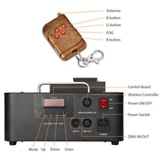 Vertical Smoke Fog Machine with Lights Remote DMX 20,000CFM