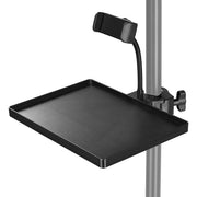 TheDisplayOutlet Plastic Tray for Flyer with Clamp Fits 9/16" to 1 3/4" Poles Image