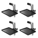 TheDisplayOutlet Plastic Tray for Flyer with Clamp Fits 9/16" to 1 3/4" Poles, 4ct Image