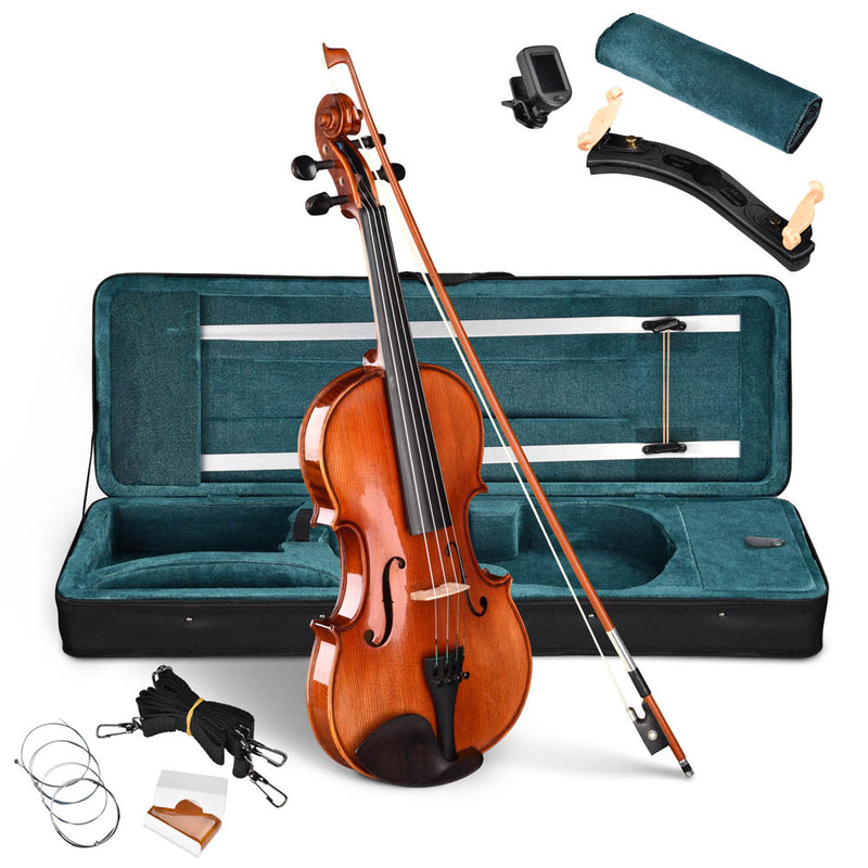 Advanced Acoustic Violin with Bow Case Maple Wood