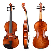 TheDisplayOutlet Advanced Acoustic Violin with Bow Case Maple Wood Image