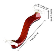 TheDisplayOutlet Violin Shoulder Rest 3/4-4/4 Soft Pad Maple Wood Image