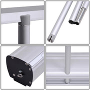 TheDisplayOutlet Standard Retractable Banner Stand Custom Printed Graphics 33"x81" Image