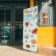 TheDisplayOutlet Standard Retractable Banner Stand Custom Printed Graphics 33"x79" Image