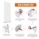 TheDisplayOutlet 33"x79" Roll Up Retractable Aluminum Banner Stand Image
