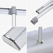 TheDisplayOutlet 33" Roll Up Retractable Aluminum Banner Stand w/ Bag 5ct. Image