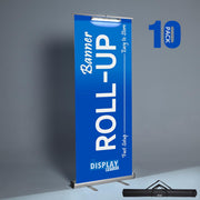 TheDisplayOutlet 33"x79" Retractable Banner Stand with Light for Trade Show, 10ct. Image