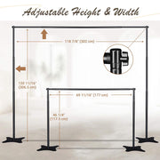 10x10 ft Adjustable Telescopic Trade Show Banner Stand Economy