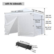TheDisplayOutlet 10x10 Waterproof Pop Up Canopy Tent Color Options Image