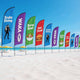 TheDisplayOutlet Feather Flag Spike Base 10ct. 20in. Image