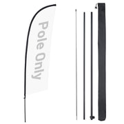 TheDisplayOutlet Feather Flag Pole Kit - 10-Pack, Base of Your Choice, 10.3ft Pole Only Image