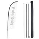 TheDisplayOutlet Feather Flag Pole Kit - 10-Pack, Base of Your Choice, 10.3ft Pole Only Image