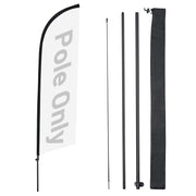 TheDisplayOutlet Feather Flag Pole Kit - 10-Pack, Base of Your Choice, 8.2ft Pole Only Image