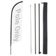 TheDisplayOutlet Feather Flag Pole Kit - 10-Pack, Base of Your Choice, 8.2ft Pole Only Image