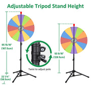 TheDisplayOutlet Height Adjustable Tripod Stand for Prize Wheel Image