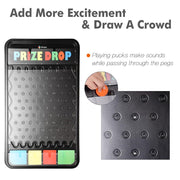 TheDisplayOutlet WinSpin 41"x25" 4-Slot Plinking Prize Drop Board & Pucks Image