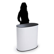 TheDisplayOutlet Portable Trade Show Display Podium Counter II Black Image