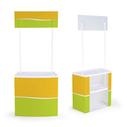 TheDisplayOutlet Portable Promotional Counter Banner Stand Trade Show Display Image