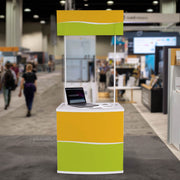 TheDisplayOutlet Portable Promotional Counter Banner Stand Trade Show Display Image