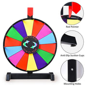TheDisplayOutlet 12" Custom Prize Wheel Dry Erase Spin Wheel Tabletop 1ct/pk Image
