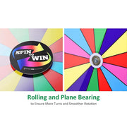 TheDisplayOutlet WinSpin Prize Wheel 12" 14 Slots Tabletop Image