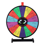 18" Custom Prize Wheel Dry Erase Spin Wheel Tabletop(MOQ 30pcs)