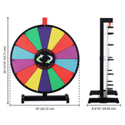 WinSpin Prize Wheel Tabletop Dry Erase Spinning Wheel 18"