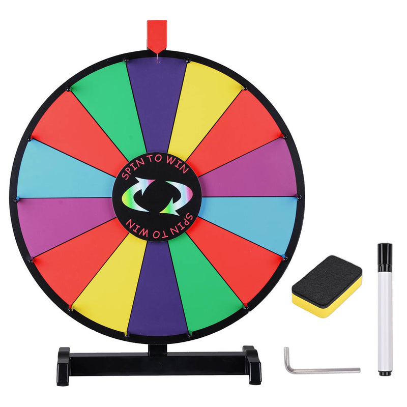TheDisplayOutlet WinSpin Prize Wheel Tabletop Dry Erase Spinning Wheel 18