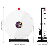 TheDisplayOutlet Bulk Order - Blank Prize Wheel UV Print & Insert Cards Dual-Method, 24in 5ct. Image