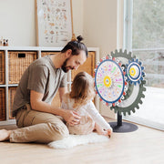 TheDisplayOutlet WinSpin Prize Wheel Double Gears Tabletop Round Base, 24" Image